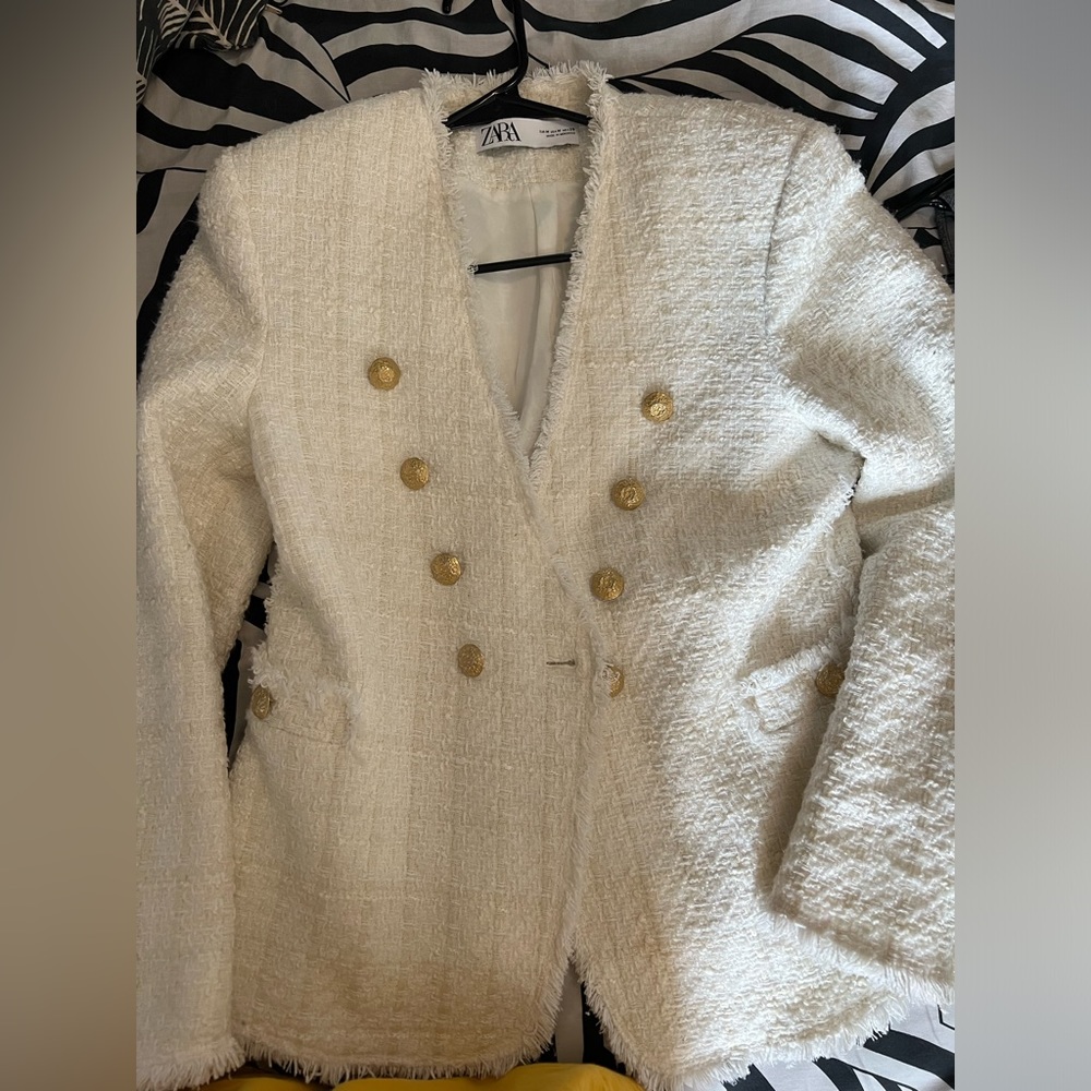 ❗️PRICE DROP $25❗️Zara TWEED blazer size Medium